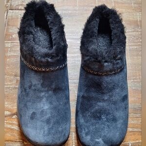 Merrell Women's Shoes Blue Slippers Soft Suede Comfort Size 10 New No Box